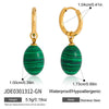 Wholesale Women's Geometric Electroplated Titanium Steel And Stainless Steel Necklace And Earrings Set Accessories