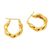 Wholesale Women's Geometric Electroplated Titanium Steel Earrings
