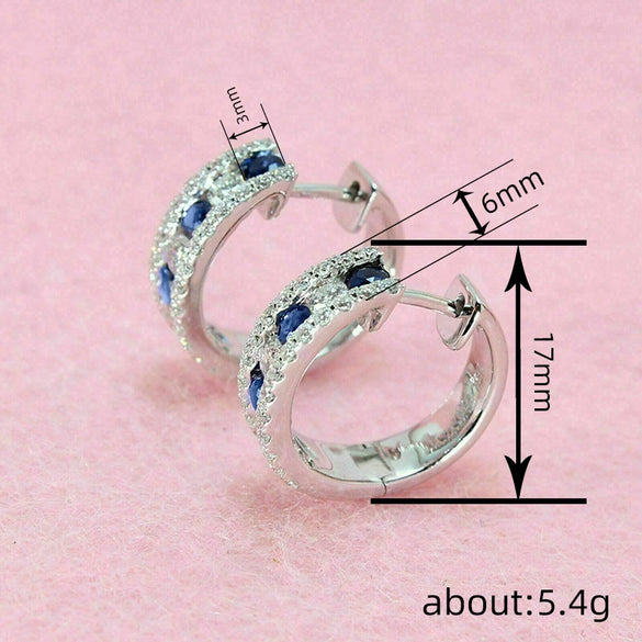 Wholesale Women's Geometric Elegant Earrings Copper Set With Zirconia