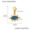 Wholesale Women's Geometric Ferris Wheel Heart Enamel Multiaccessory Necklace 18K Gold Plated Stainless Steel And Titanium Steel