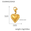 Wholesale Women's Geometric Ferris Wheel Heart Enamel Multiaccessory Necklace 18K Gold Plated Stainless Steel And Titanium Steel
