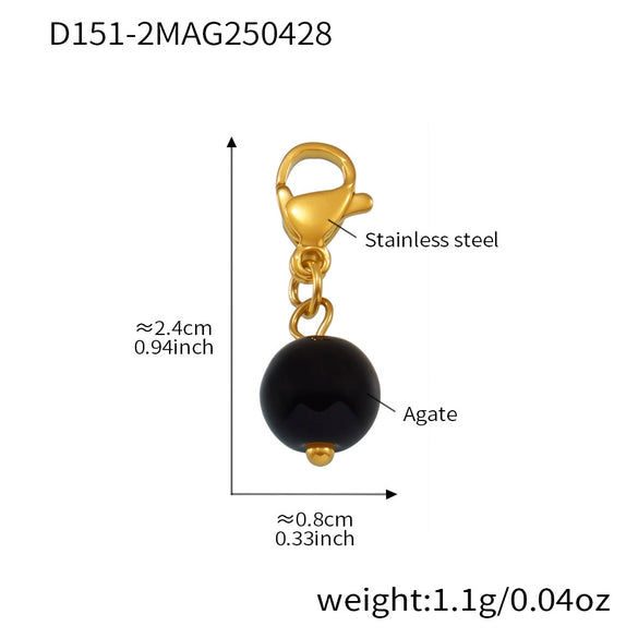 Wholesale Women's Geometric Ferris Wheel Heart Enamel Multiaccessory Necklace 18K Gold Plated Stainless Steel And Titanium Steel