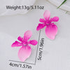 Wholesale Women's Geometric Floral Alloy Electroplated Earrings Accessories