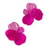 Wholesale Women's Geometric Floral Hollowout Alloy Electroplated Earrings Jewelry Accessories