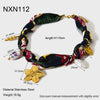 Wholesale Women's Geometric Floral Stainless Steel Electroplated Pendant Necklace