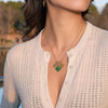 Wholesale Women's Geometric Fourleaf Clover Stainless Steel Necklace With Vacuum Real Gold Plating