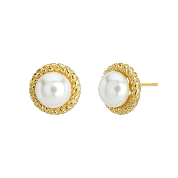 Wholesale Women's Geometric Freshwater Pearl S925 Sterling Silver Earrings