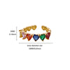 Wholesale Women's Geometric Gold Plated Copper Zircon Open Ring In Ins Style