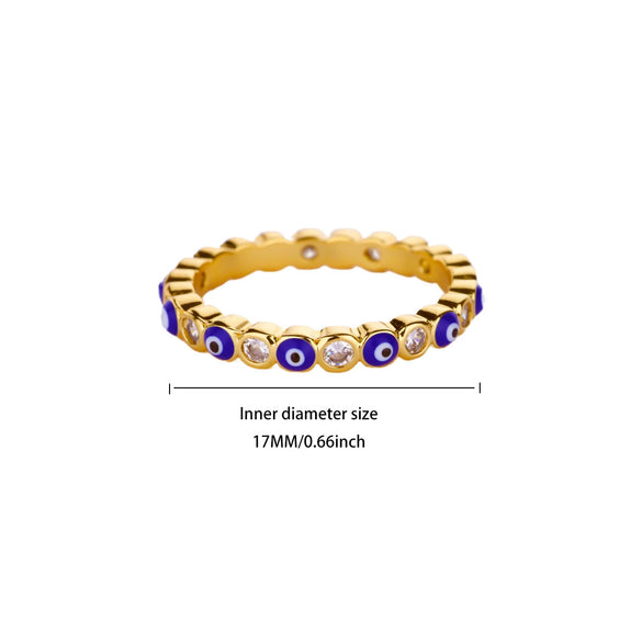 Wholesale Women's Geometric Gold Plated Copper Zircon Open Ring In Ins Style