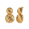 Wholesale Women's Geometric Gold Plated Earrings With Original Design