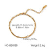 Wholesale Women's Geometric Gold Plated Stainless Steel Bracelet In Ins Style