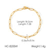 Wholesale Women's Geometric Gold Plated Stainless Steel Bracelet In Ins Style