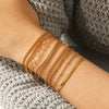 Wholesale Women's Geometric Gold Plated Stainless Steel Bracelet In Ins Style