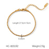 Wholesale Women's Geometric Gold Plated Stainless Steel Bracelet In Ins Style