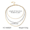 Wholesale Women's Geometric Gold Plated Stainless Steel Necklace
