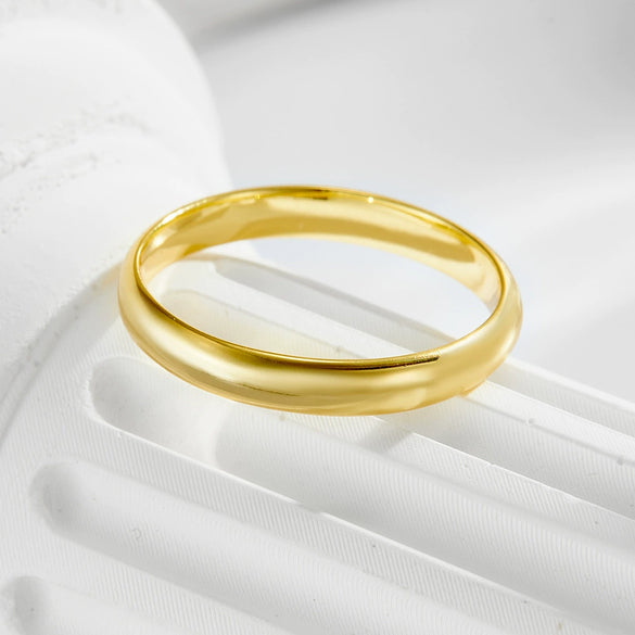 Wholesale Women's Geometric Gold Plated 925 Sterling Silver Ring Jewelry