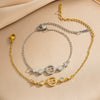 Wholesale Women's Geometric Gold Plated Titanium Steel Bracelet Light Luxury Style