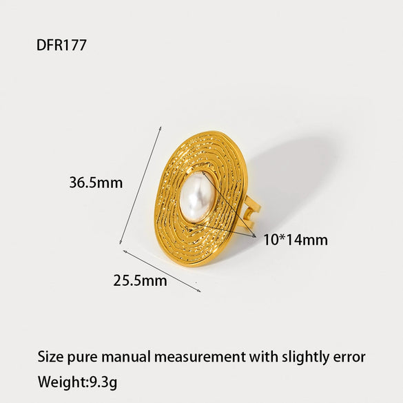 Wholesale Women's Geometric Heart Flower Rhombus Animal Zodiac Stainless Steel 18K Gold Plated Ring Jewelry