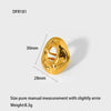 Wholesale Women's Geometric Heart Flower Rhombus Animal Zodiac Stainless Steel 18K Gold Plated Ring Jewelry