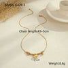 Wholesale Women's Geometric Heart Pendant Stainless Steel 18K Electroplated Necklace
