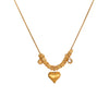 Wholesale Women's Geometric Heart Pendant Stainless Steel 18K Electroplated Necklace