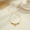Wholesale Women's Geometric Heart Pendant Stainless Steel 18K Electroplated Necklace