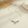 Wholesale Women's Geometric Heart Pendant Stainless Steel 18K Electroplated Necklace