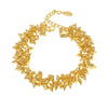 Wholesale Women's Geometric Heart Splicing Tassel Stainless Steel Goldplated Bracelet Fashionable Accessories