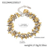 Wholesale Women's Geometric Heart Splicing Tassel Stainless Steel Goldplated Bracelet Fashionable Accessories