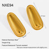 Wholesale Women's Geometric Heart Stainless Steel Vacuum Real Gold Plated Earrings