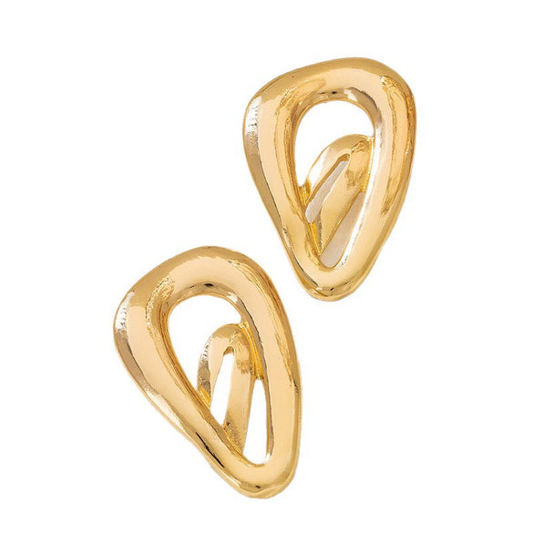 Wholesale Women's Geometric Heartshaped Alloy Electroplated Fashion Earrings