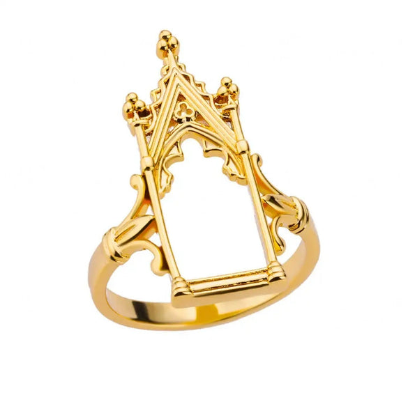 Wholesale Women's Geometric Heartshaped And Fruitshaped Inlaid With Gold Copper Ring Accessories