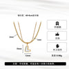 Wholesale Women's Geometric Heartshaped Electroplated Calendering Chain Necklace