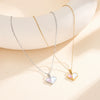 Wholesale Women's Geometric Heartshaped Ice Cream Necklace With Electroplated Calendering Chain