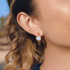 Wholesale Women's Geometric Heartshaped Stainless Steel Earrings With Vacuum Real Gold Plating In Pvd Furnace