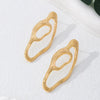 Wholesale Women's Geometric Hollow Electroplated Alloy Fashion Earrings