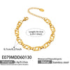 Wholesale Women's Geometric Hollow Flowershaped Stainless Steel Electroplated Bracelet