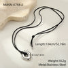 Wholesale Women's Geometric Hollow Stainless Steel Electroplated Pendant Necklace
