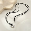 Wholesale Women's Geometric Hollow Stainless Steel Electroplated Pendant Necklace