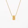 Wholesale Women's Geometric Hollowout Zircon Copper Necklace With Real Gold Plating
