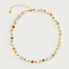 Wholesale Women's Geometric Imitation Pearl Electroplated 18K Gold Hand Chain Necklace