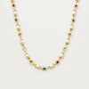 Wholesale Women's Geometric Imitation Pearl Electroplated 18K Gold Hand Chain Necklace