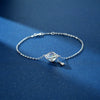 Wholesale Women's Geometric Inlay S925 Sterling Silver Planet Necklace With Moonstone Tassel