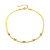Wholesale Women's Geometric Insect Pattern Stainless Steel Electroplated Butterfly Necklace With Snake Bone Chain