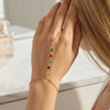 Wholesale Women's Geometric Iron Finger Chain Ring Jewelry With Electroplating In Modern Minimalist Style