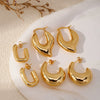 Wholesale Women's Geometric Irregular Copper Electroplated Fashion Commuter Earrings