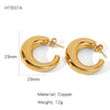 Wholesale Women's Geometric Irregular Copper Electroplated Fashion Commuter Earrings