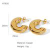 Wholesale Women's Geometric Irregular Copper Electroplated Fashion Commuter Earrings