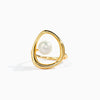 Wholesale Women's Geometric Irregular Shape Ring Made Of 925 Sterling Silver With Electroplating