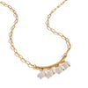 Wholesale Women's Geometric Jazz Style Minimalist Natural Freshwater Pearl Necklace With 18K Real Gold Plated Stainless Steel Paper Clip Chain